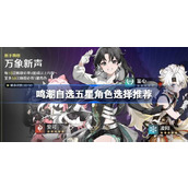 鸣潮自选五星角色怎么选
