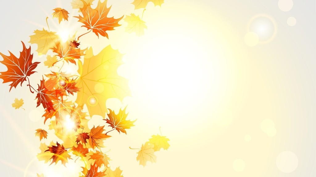 ​秋天的枫叶PPT背景图片