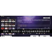 崩坏星穹铁道知更鸟超击破队实战攻略与阵容解析