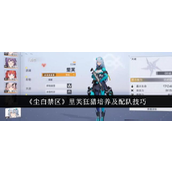 尘白禁区里芙狂猎培养与配队指南
