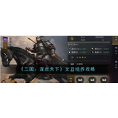 三国谋定天下 - 文丑全面养成指南
