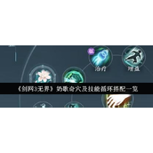 《剑网3无界》奶歌心法与奇穴技能循环详解