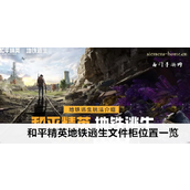 和平精英地铁逃生 - 文件柜与金库位置全览指南
