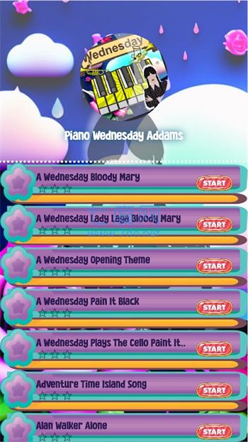 星期三亚当斯梅利纳钢琴WednesdayPianoTabAddams正式版