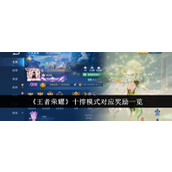 王者荣耀十排模式对应奖励一览