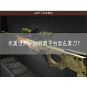 完美世界CSGO对战平台刀具赠送指南