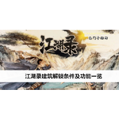 江湖录建筑解锁条件及功能详解