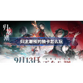 归龙潮预约抽卡怎么玩