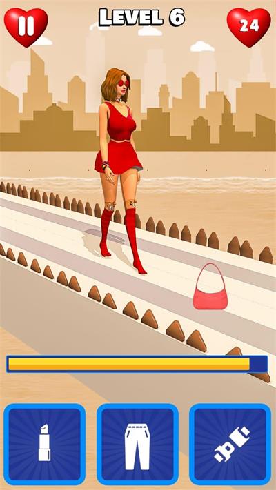 走秀美女时尚赛跑免费正版