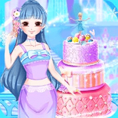 冰雪小公主做蛋糕版