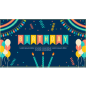 清新生日会活动策划通用ppt模板
