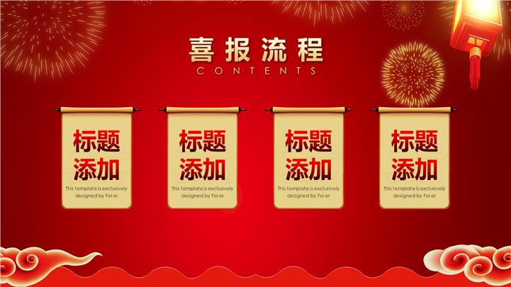 红色金榜题名高考喜报升学宴ppt模板