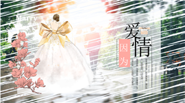 粉色浪漫风格情人节表白婚礼相册PPT模板