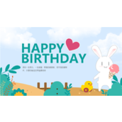 HAPPY BIRTHDAY儿童生日会相册ppt模板