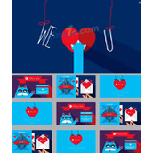 Happy Valentines Day 情人节ppt模板