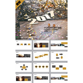 2017新年PPT模板动态