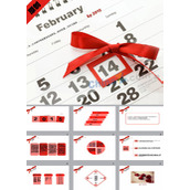 清新情人节ppt模板