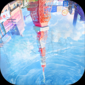 泡沫冬景可爱的圣诞礼物免费版