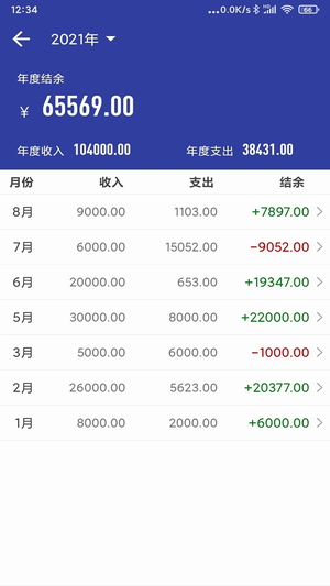 简约记账历史版本