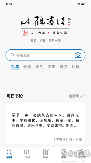 以观书法