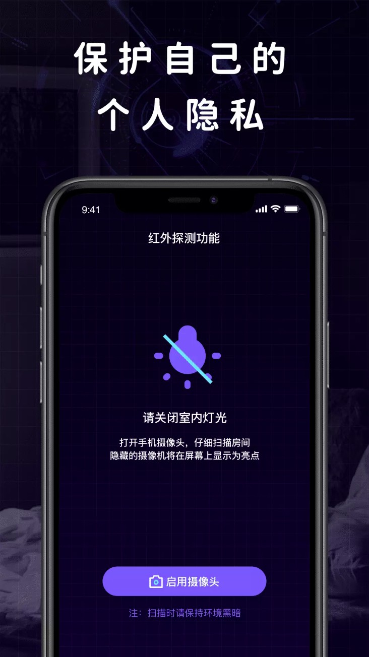 十平米摄像头探测器