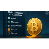 比特币市值超越谷歌，跃居全球第六