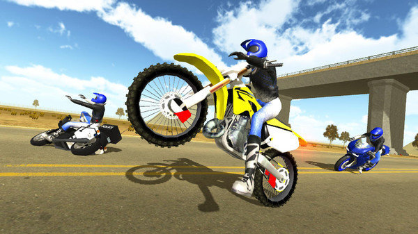 公路摩托3D游戏单机版