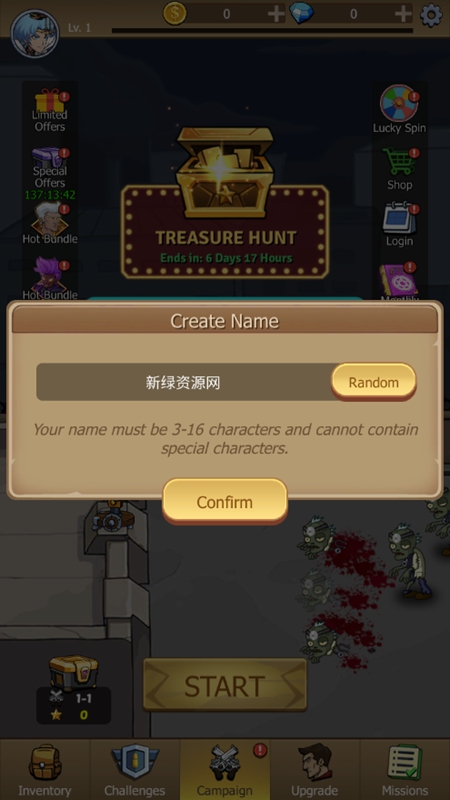 Zombie War僵尸战争空闲防御
