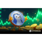 PENGU蓄势待发看涨三角旗形态剑指0.075美元目标位