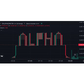有梗！神密人发迷因币在 K 线图画出 ALPHA 代币名，网喊浪漫：可拿来告白