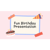 简约色彩明快欢乐氛围生日主题ppt模板