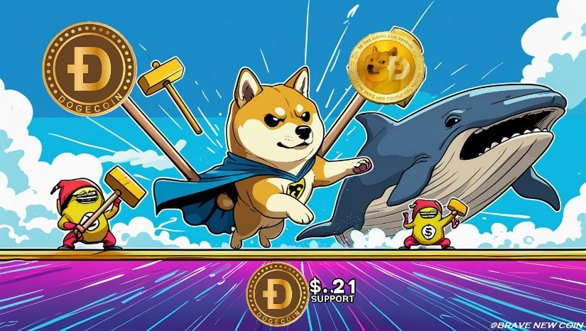 狗狗币（DOGE）价格预测：因安全担忧回调5%——多头能否守住0.21美元支撑位？