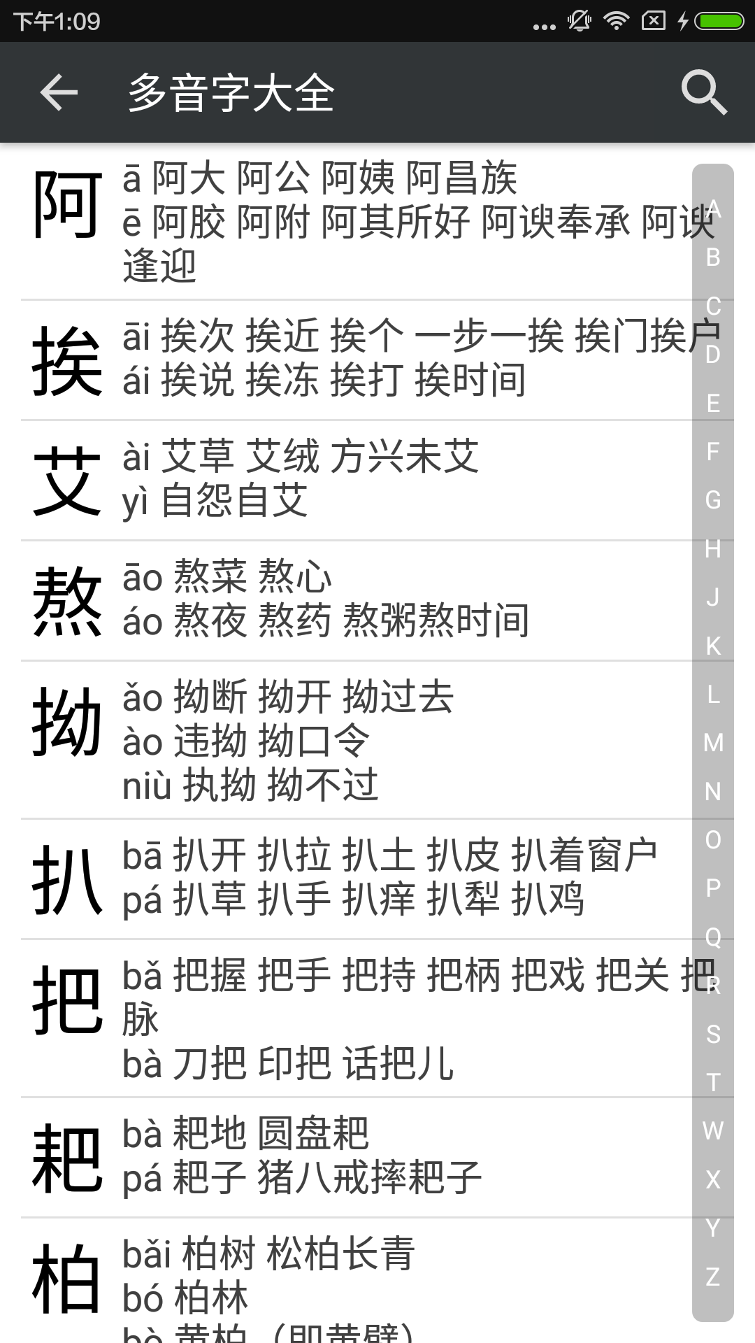 拼音查询手册