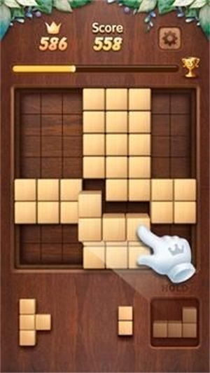 木砖块拼图3D