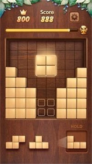 木砖块拼图3D