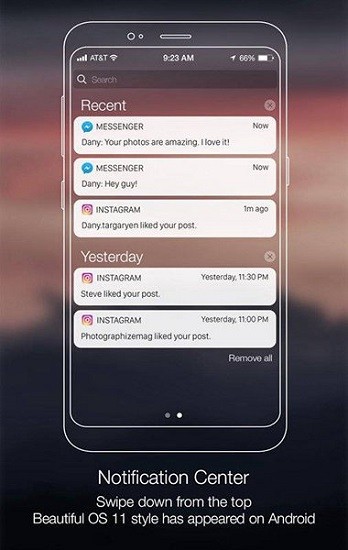 inoty11高仿状态栏