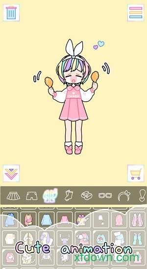 粉彩女孩2