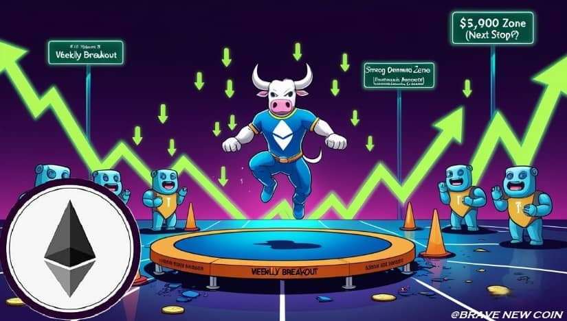 以太坊（ETH）价格预测：ETH确认周线突破，4900-5900美元目标区间成为焦点