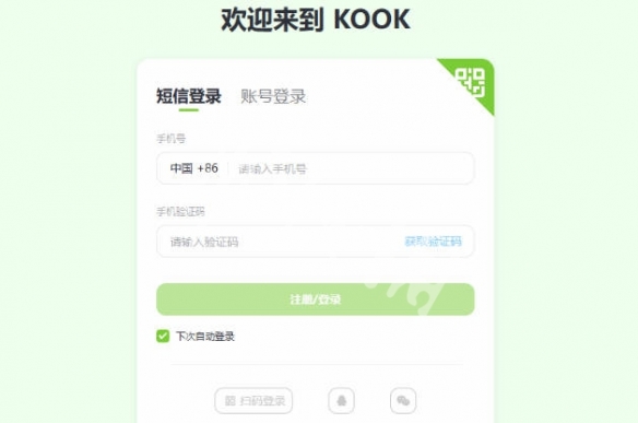 kook网页版入口
