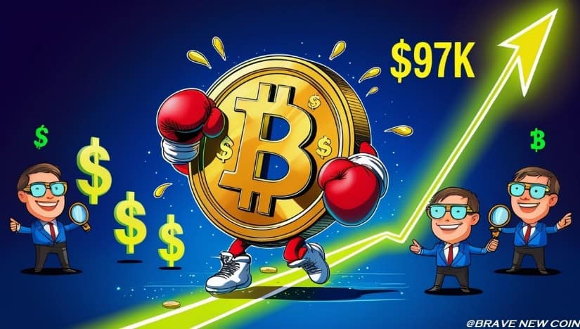 比特币价格预测：BTC价格瞄准9.7万美元，看涨趋势线与流动性清扫信号预示反弹