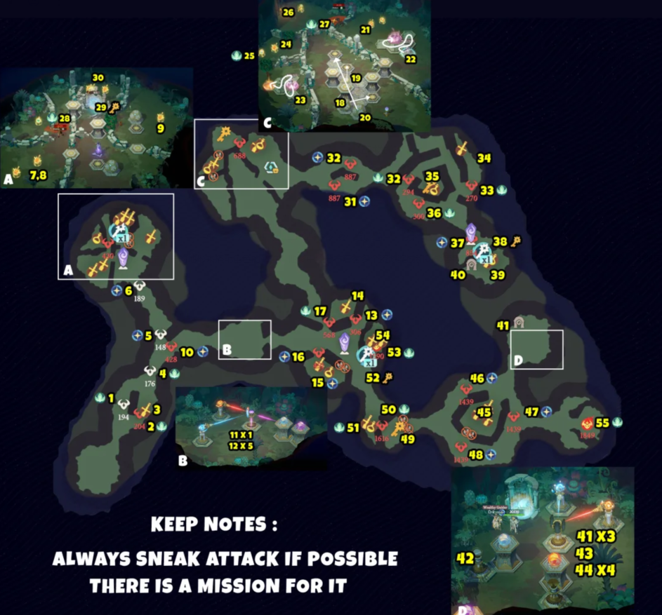 剑与远征启程奇境探险全关卡通关路线图