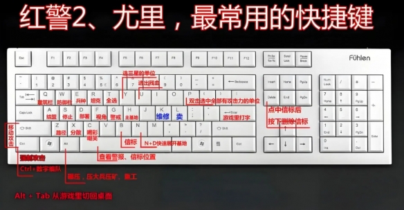 游侠网2 - 红警2快捷键及技巧-红色警戒2快捷键技巧大全