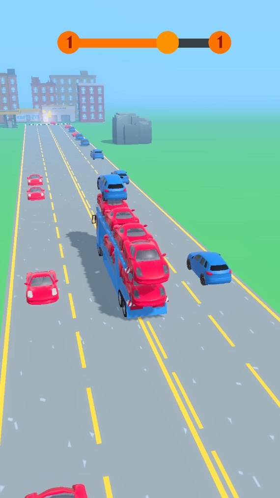 大车收小车