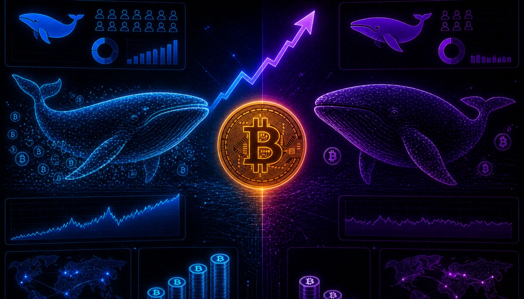 新鲸鱼在上涨期间增持15万枚比特币，老鲸鱼几乎按兵不动——解析这种分歧意味着什么
