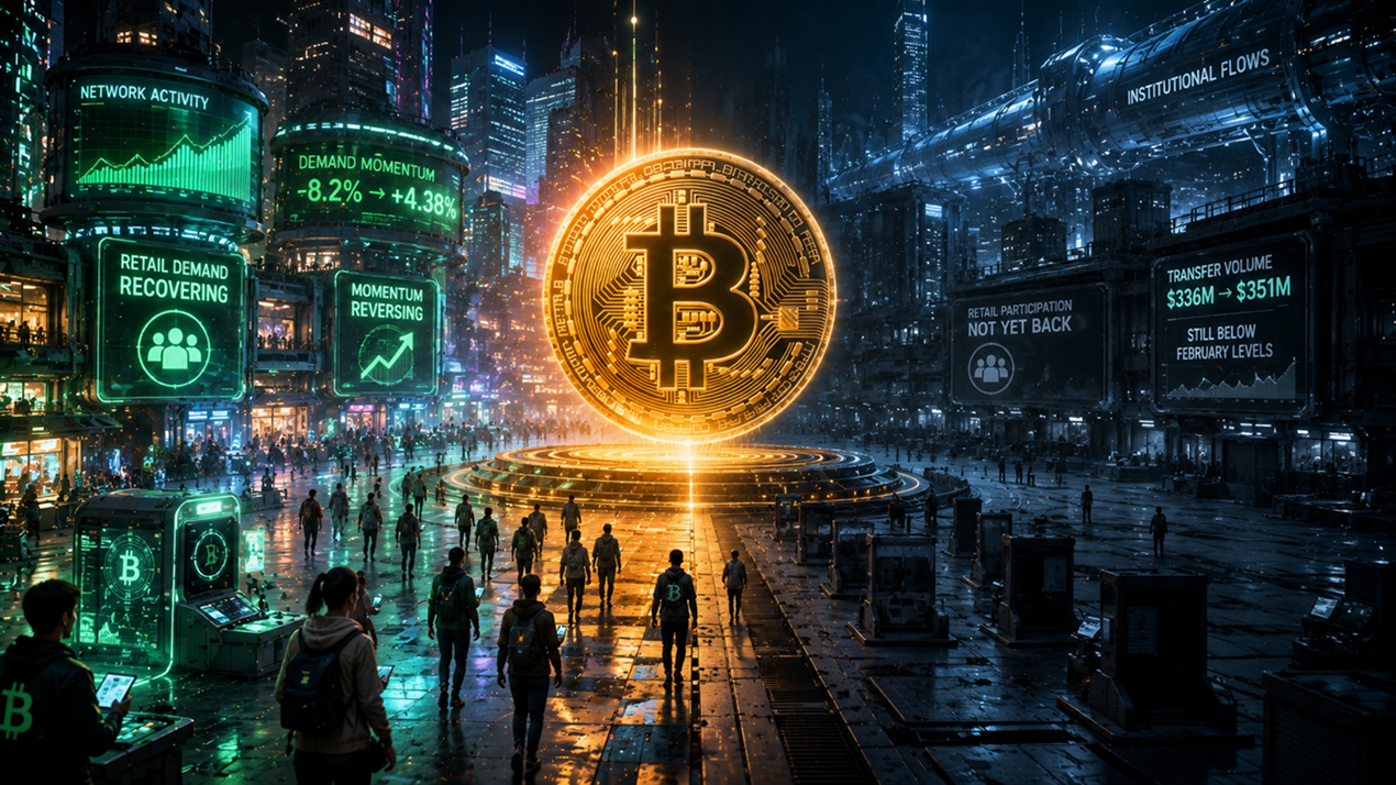 比特币零售需求再次转绿：大众正在回归吗？