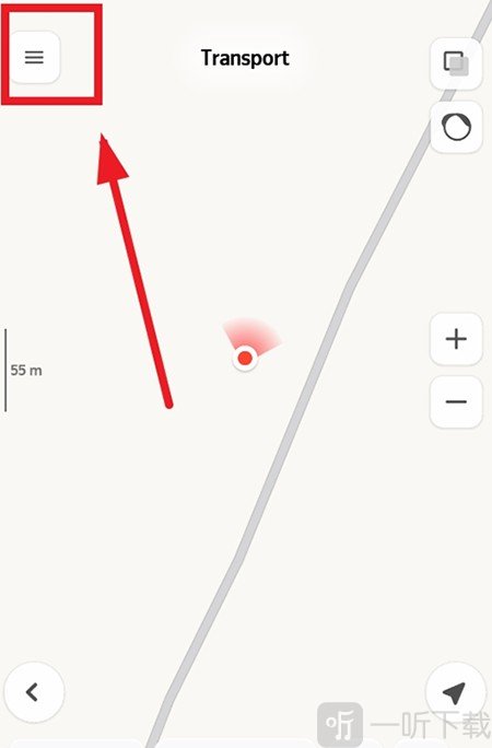 Yandex Maps菜单入口界面