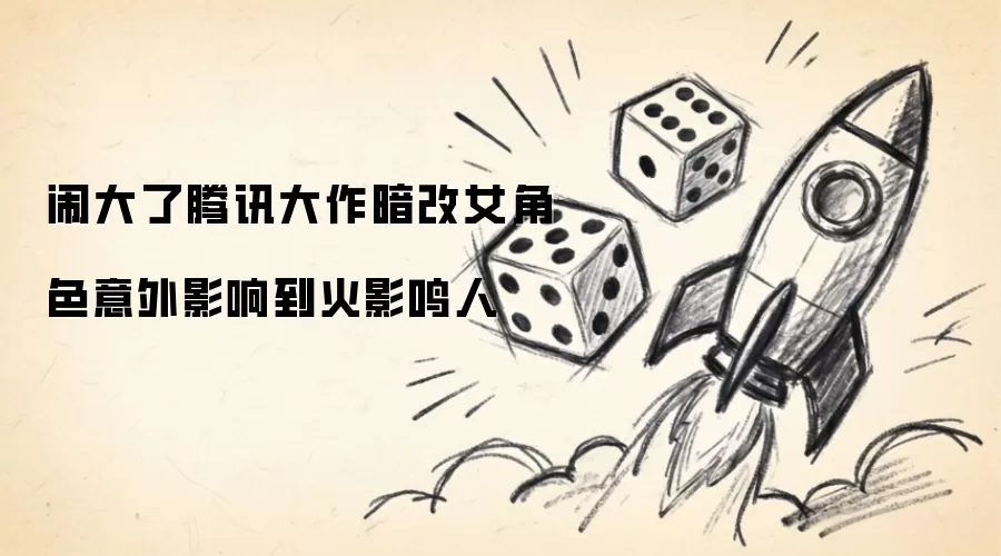 闹大了腾讯大作暗改女角色意外影响到火影鸣人