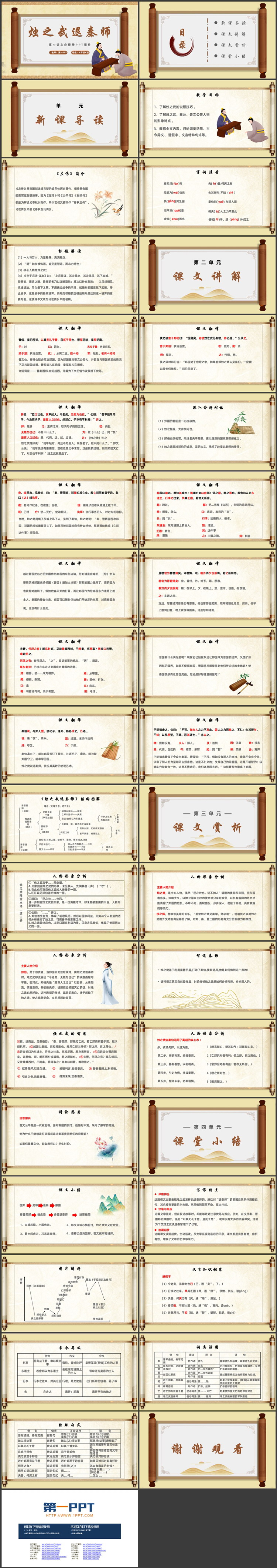 《烛之武退秦师》教学课件PPT下载