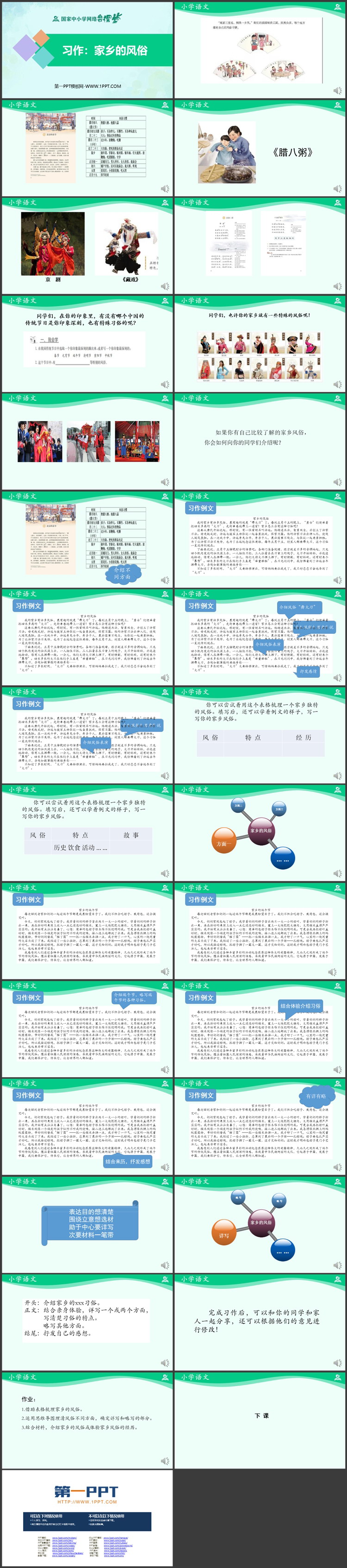 《家乡的风俗》PPT课件教学资源下载