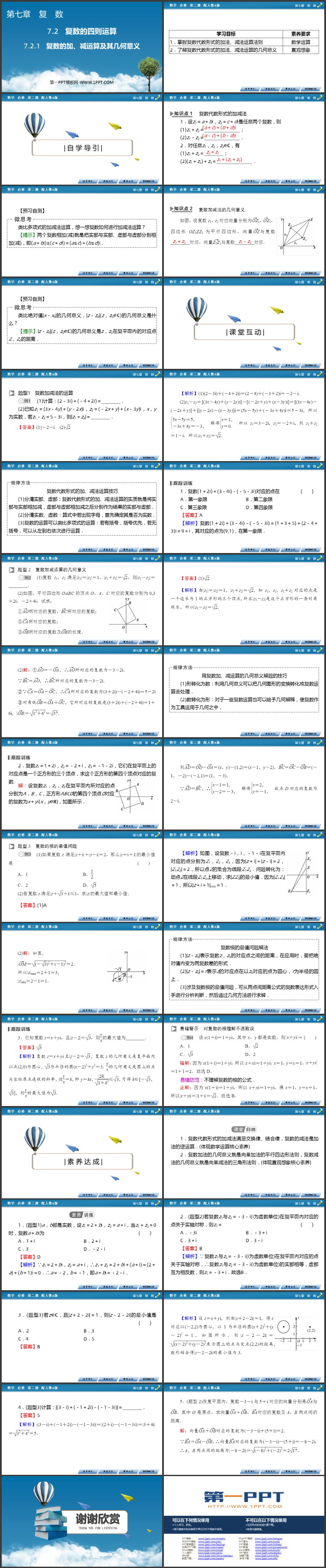 《复数的加减运算及其几何意义》复数PPT课件下载